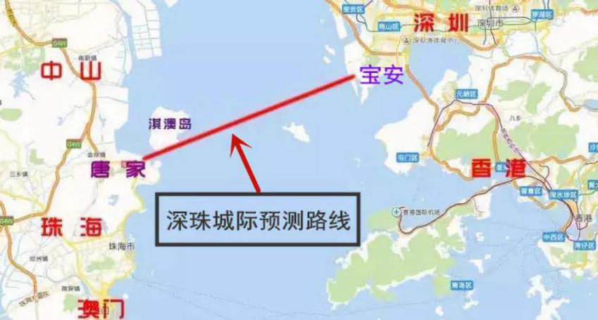 直接贯通服务广州,中山,珠海三市 时速160公里 票价或低至17元 地铁